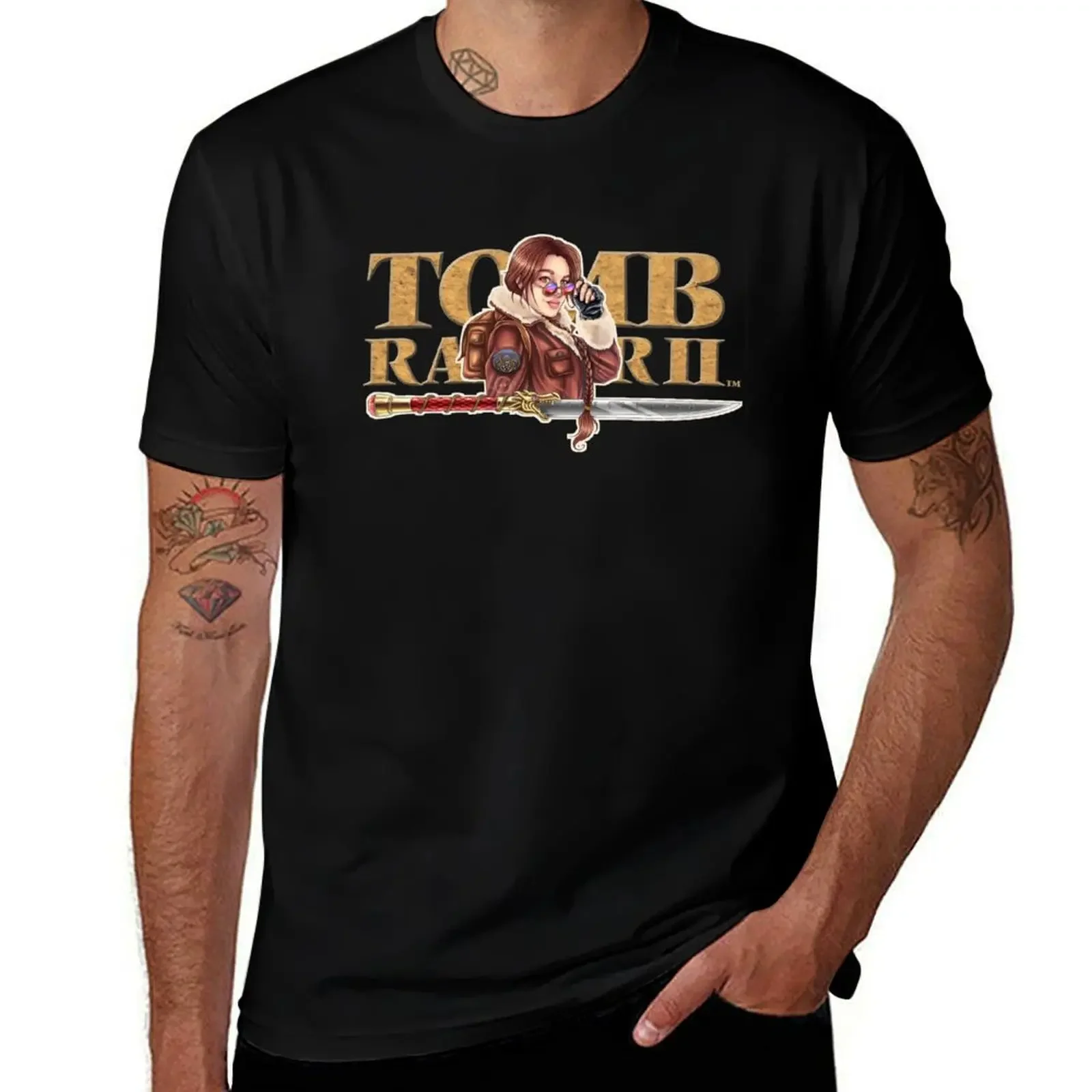 Tomb Raider 2 T-Shirt sweat T-shirts man fashion shirts men t shirts