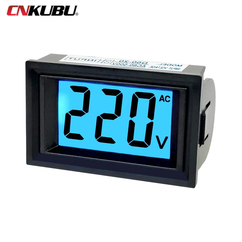 Voltímetro de CA de D50-20, 220V380V, cabezal de pantalla Digital para regulador de voltaje, reemplazo 91L18, medidor de puntero LCD