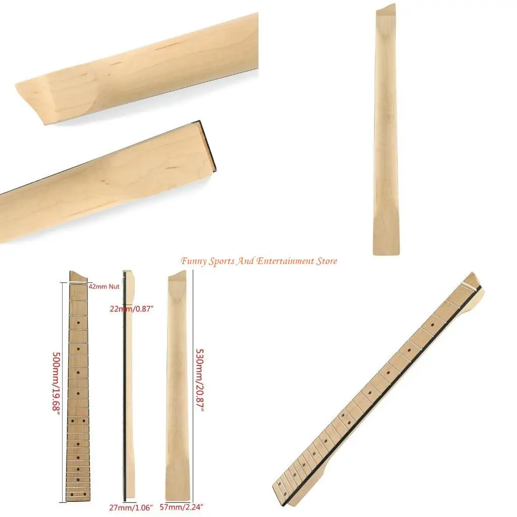 

C4DE 25 Frets Headless Maple Electric Guitar Neck Fingerboard Handle Electric Bass