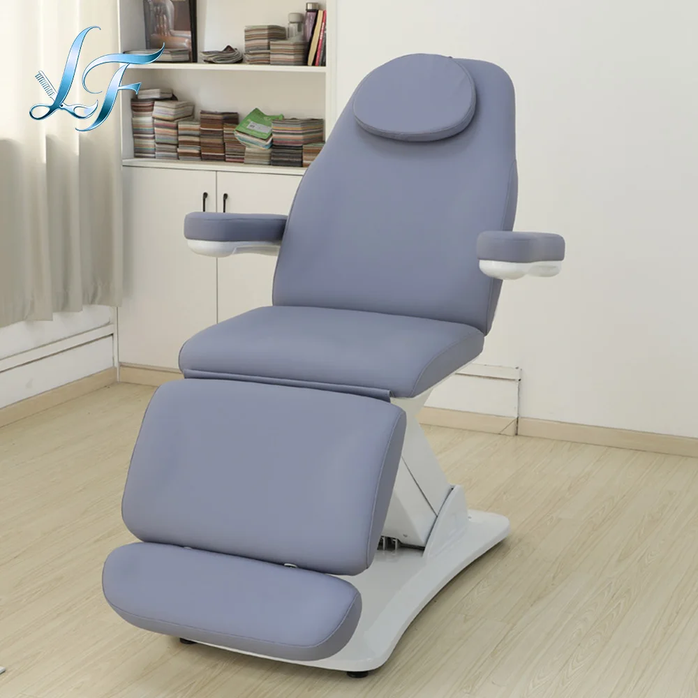 Modern Design Electric Lift Beauty Bed For Eyelash Facial Cosmetic Service Professional Salon Furniture