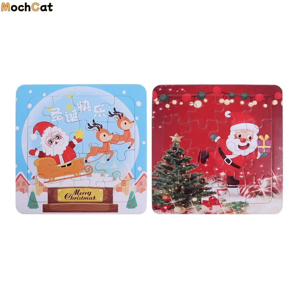 

Christmas Christmas Puzzle Toys Handmade Puzzle 3D Toys Santa Claus 3D Puzzle Assembly Santa Claus Cartoon Jigsaw Puzzles Kids