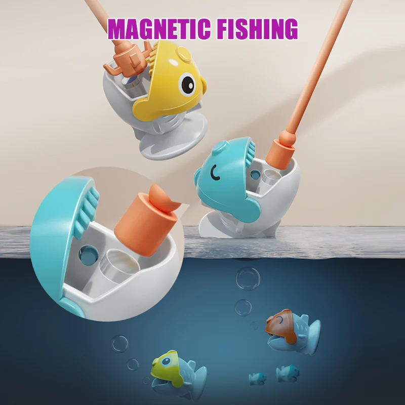 Kids Magnetic Fishing Play for Children Electric Fishing Toy Have Music Spinning Game Fish Rod Education Baby 3 Year Gifts