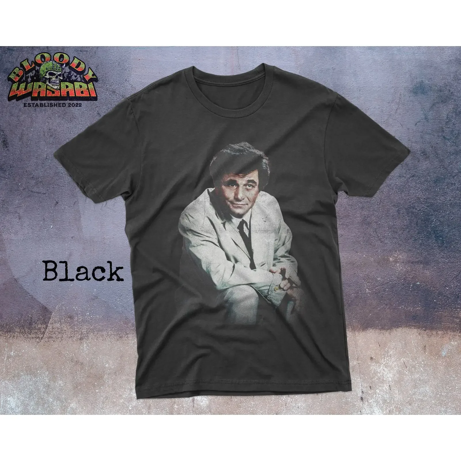 Columbo 80's Detective Retro Tv Show T Shirt vintage Washed Casual Unisex graphic streetwear designer clothes Slightly