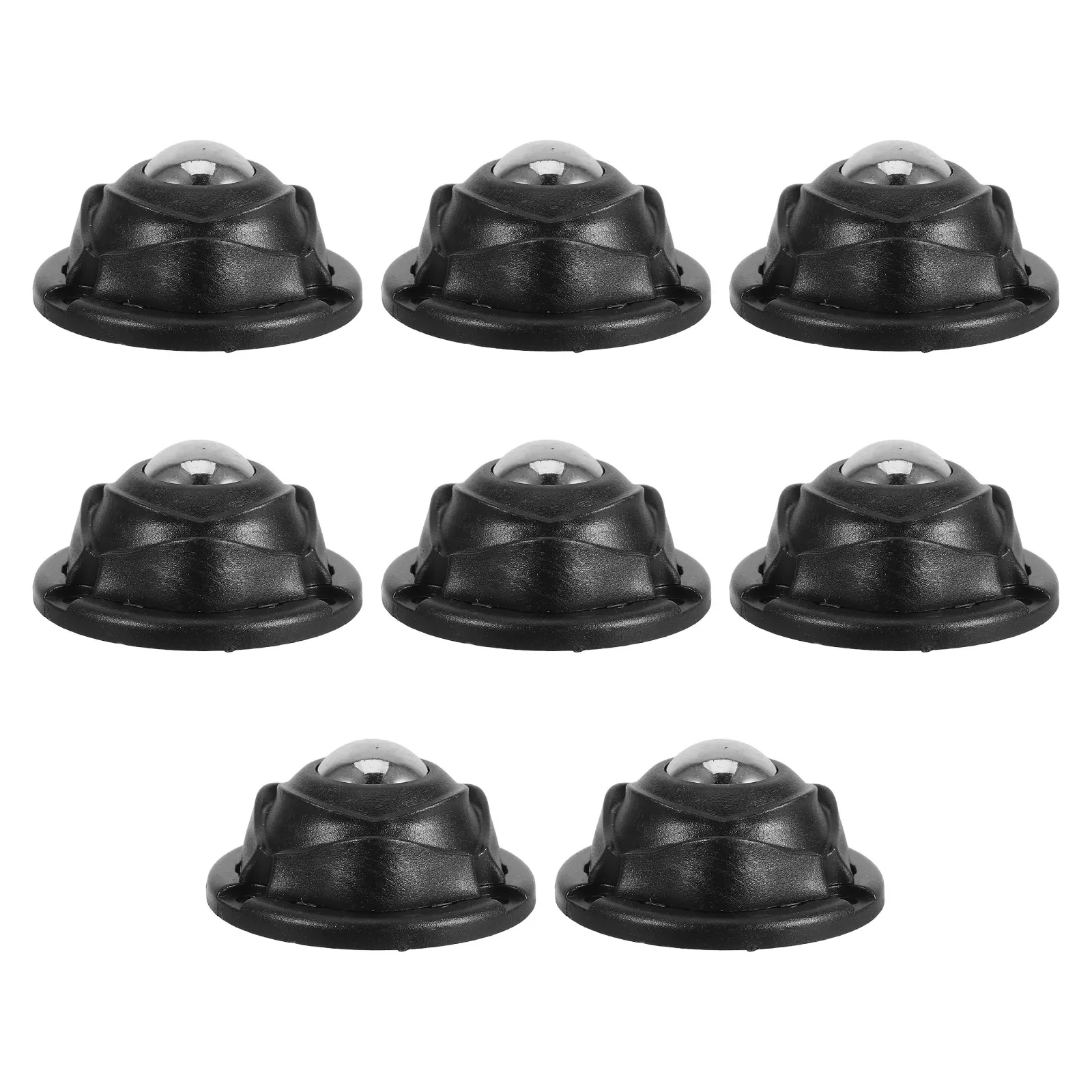 Adhesive Swivel Caster Wheels with Brake 8 Pack Heavy Duty No Drill Stick On Rollers for Cabinet Trolley