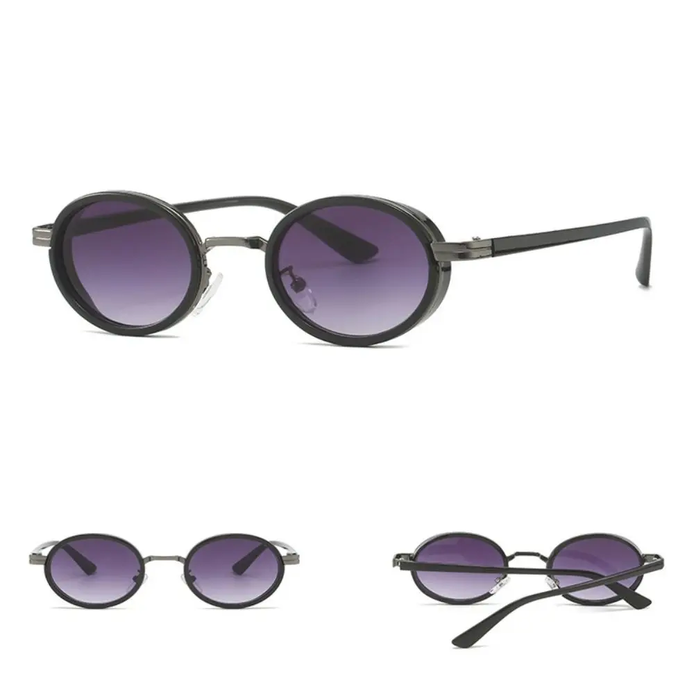 

Personality UV Protection Retro Oval Sunglasses Vintage Trend Elliptical Eyewear Punk Gradient Small Frame Sunglasses Female