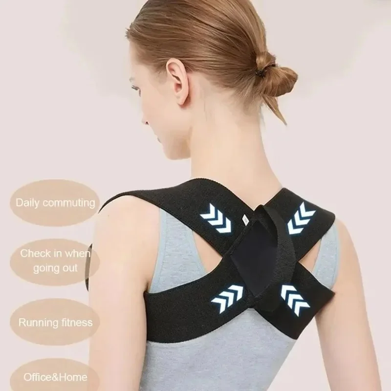 Back Posture Corrector Clavicle Spine Back Brace Belt Adjustable Upper Back Shoulder Lumbar Posture Correction Body Shaping view 2