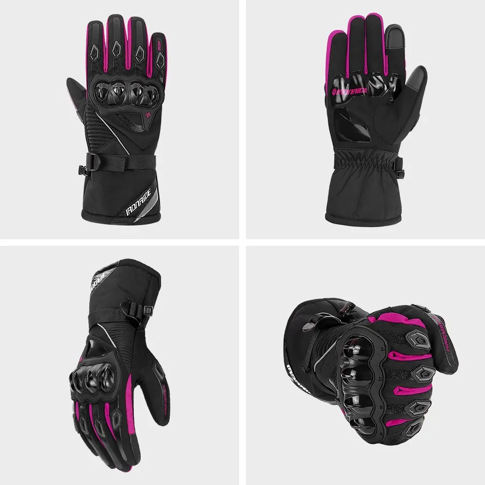 Motorcycle Gloves Winter Motorcycle Gloves Waterproof And Warm Snow Gloves Anti Fall And Anti-collision Off-road Riding Gloves
