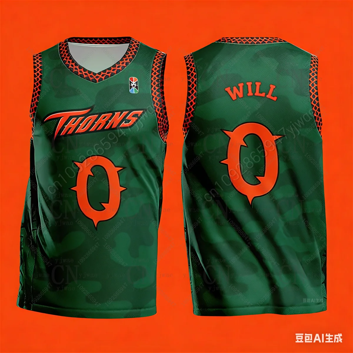 Will Harris Same Basketball Jersey Goat Movie Cosplay Costume Breathable Quick Drying Sports Vest Summer Adult Child Tank Top