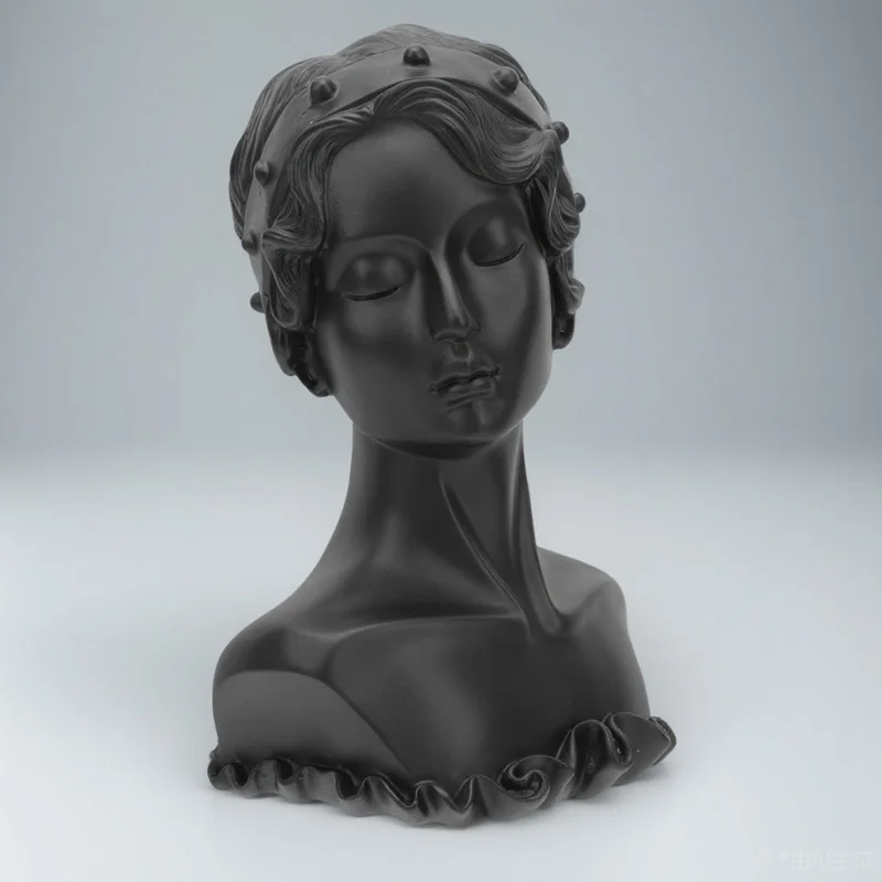 

Bust Statue Jewelry Display Rack Resin Craft Necklace Earrings Stand Lightweight Sturdy Home Decoration