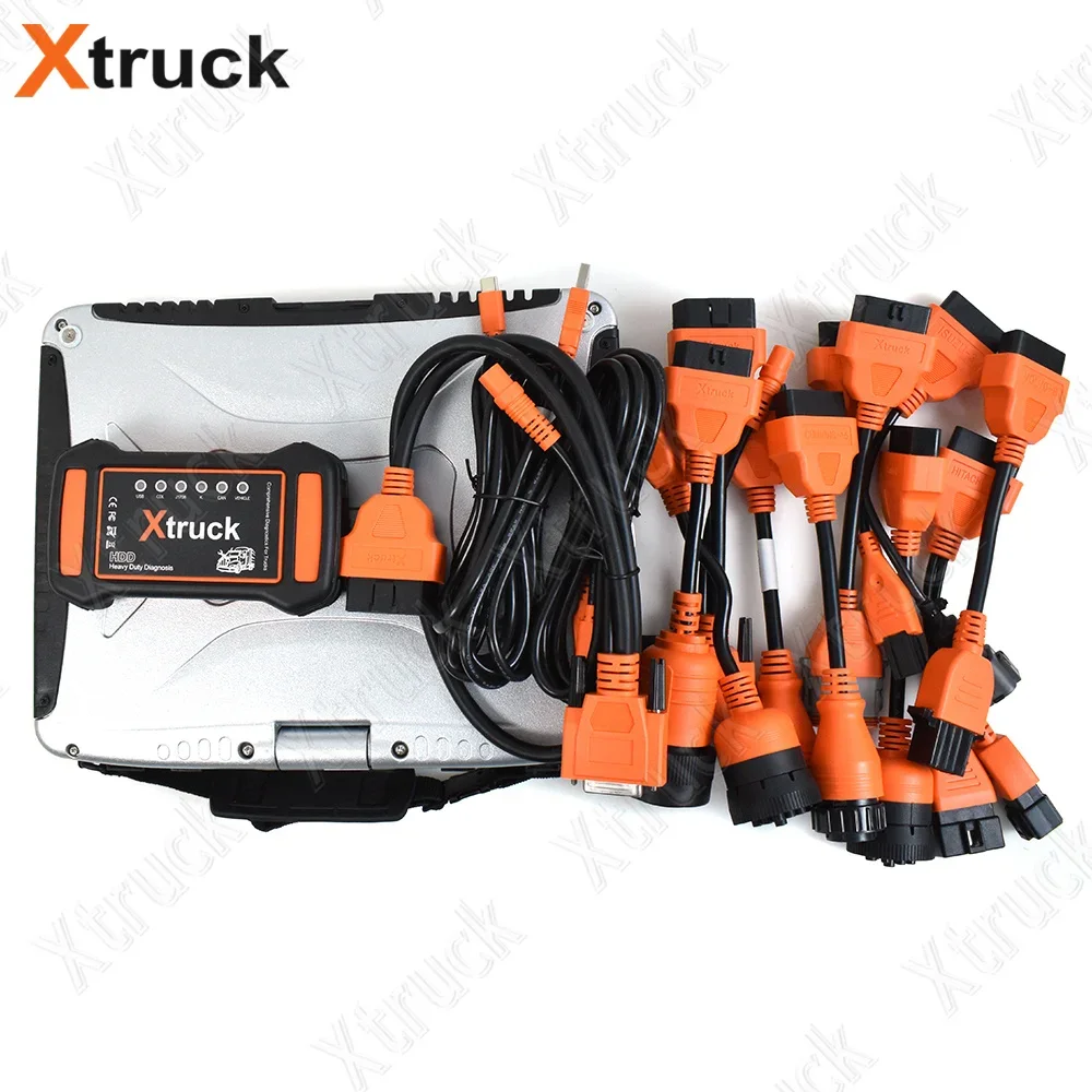 

Multi-Brands Xtruck Y009 HDD Comprehensive Diesel Engine Diagnostic Tool Heavy Duty Truck Excavator CF19 Laptop