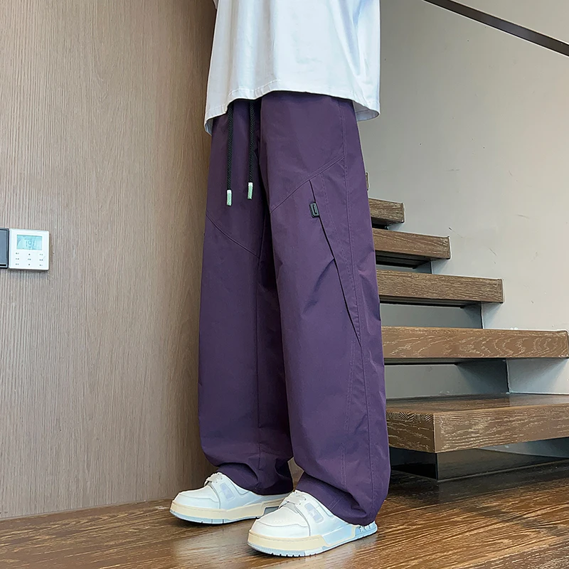 Men Fleece‑lined Sweatpants, Multi‑color Optional, Autumn Winter Casual Comfort Elastic Waist Jogger Pants For Daily Wear