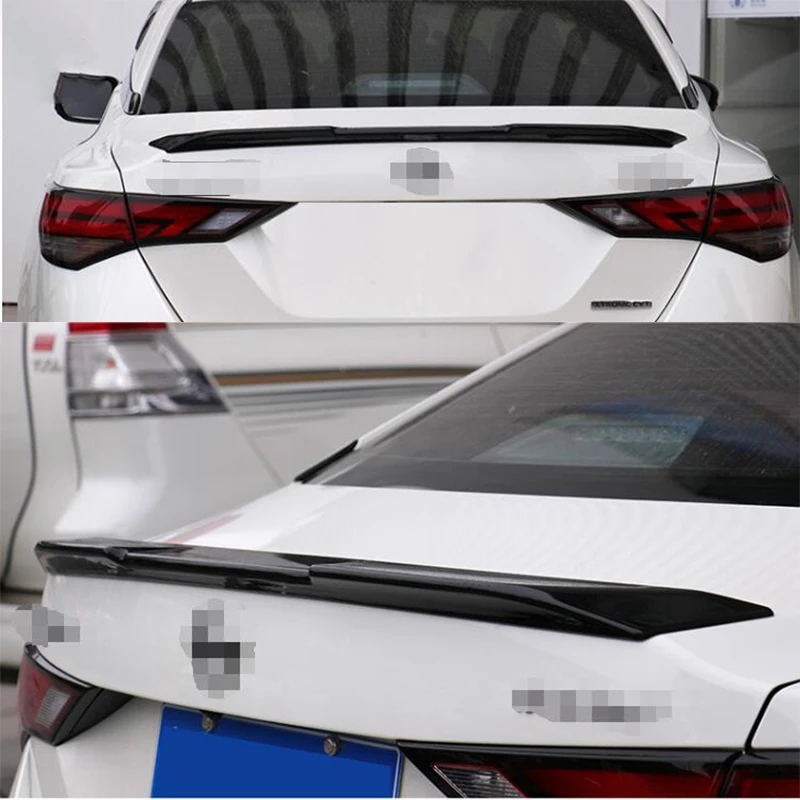 Car Accessories For Nissan Sentra sylphy 2020 2021 2022 2023 ABS black white carbon fibre Rear Door Tail Trunk Spoiler Wing Lip