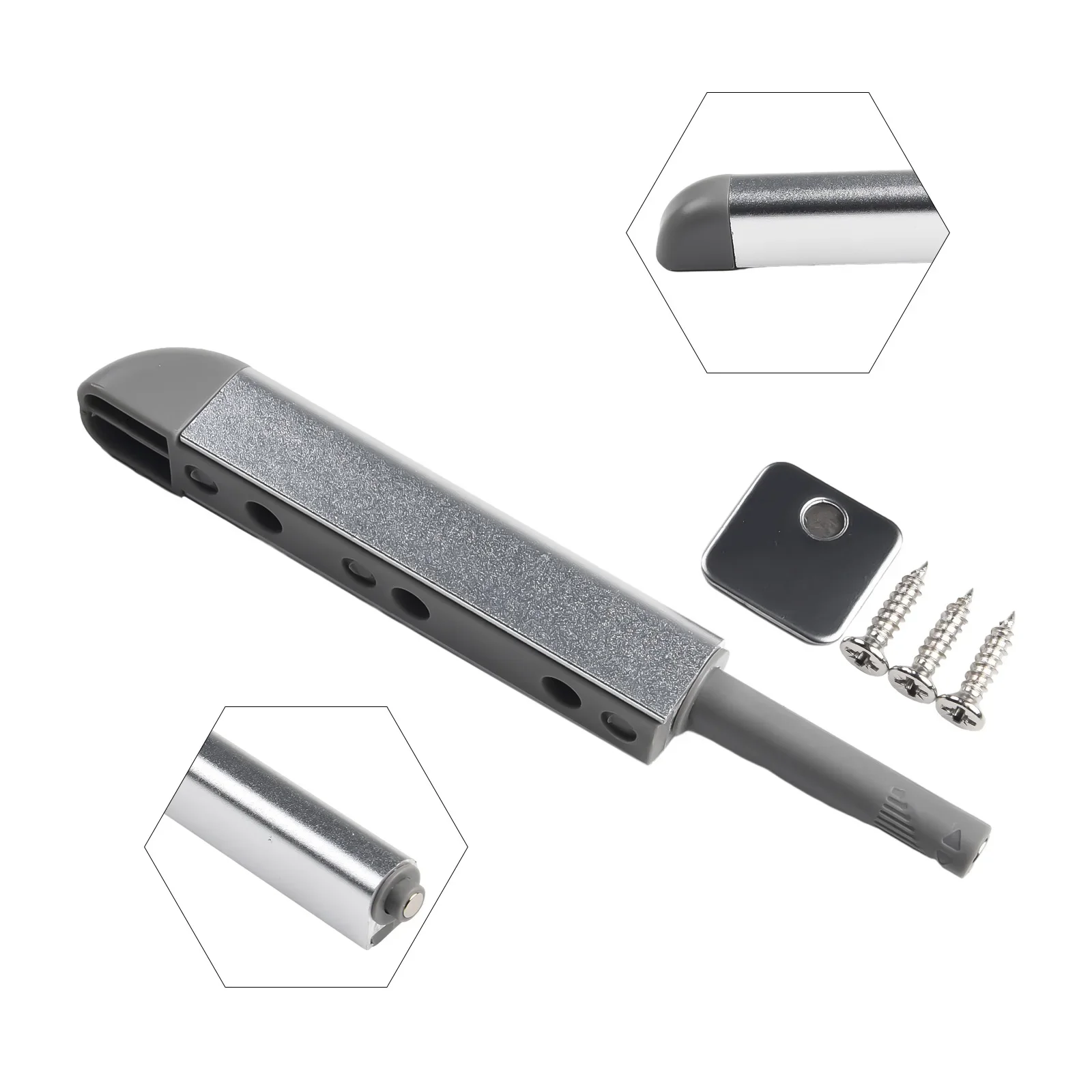 Catch Latch Hinge Cupboard Cabinet Push To Open Alloy Installation In The Absence Of Shake Handshandle Drawer Or Cabinet