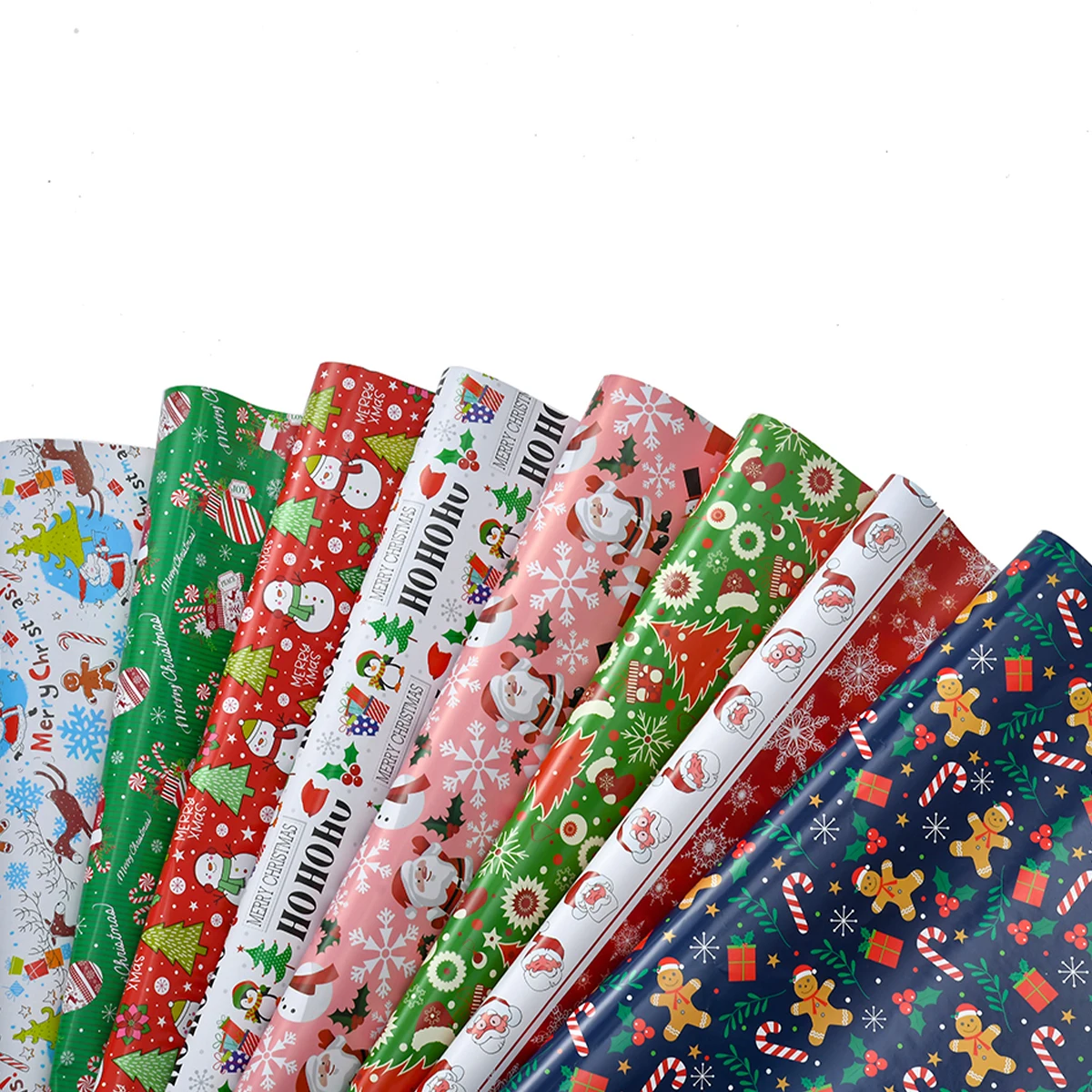 

8pcs/Set Christmas Gift Wrapping Paper Christmas Decorations 2024 Xmas Wrapping Paper Ornaments Navidad Natal New Year Gift 2025