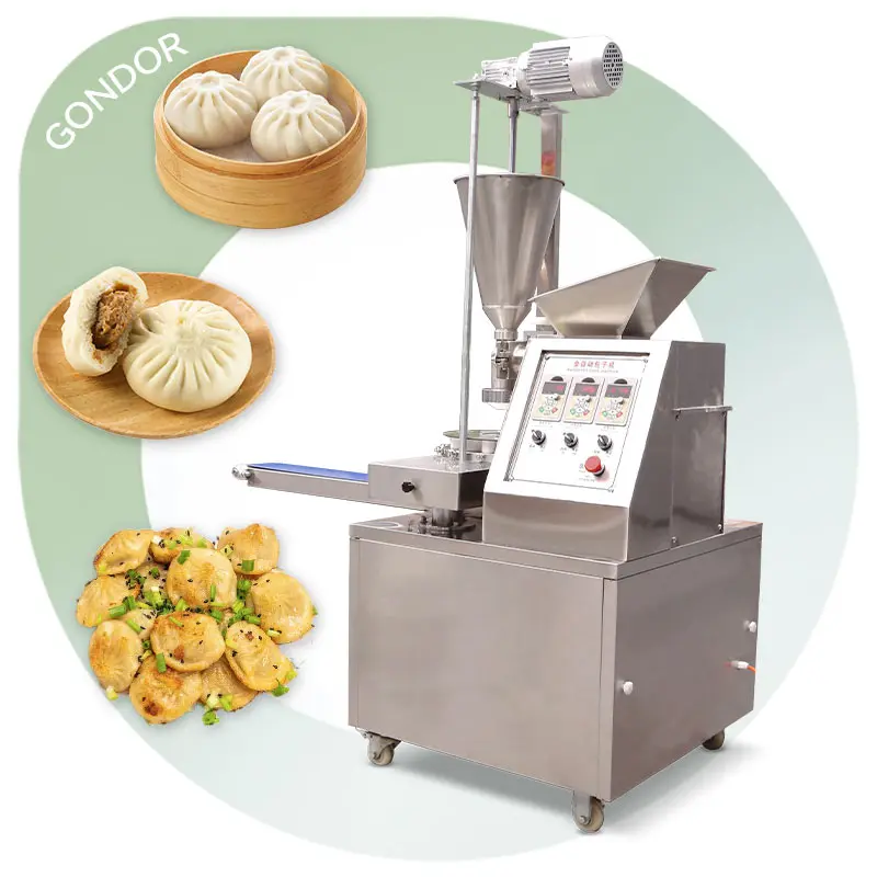 

Steam Stuffing Baozi Momo Stuff Bun Dumpling Maker Machine Automatic Nepal Samosa Make Machine and Steam
