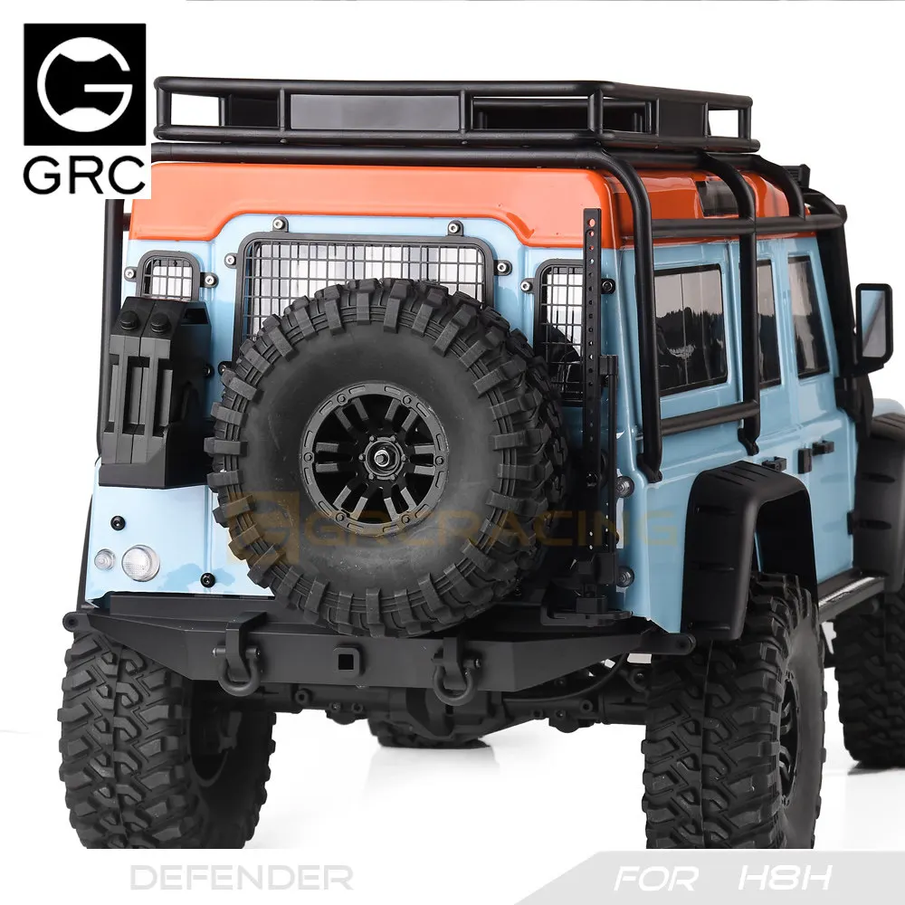 GRC 1/8 Stainless Steel Mesh Protection Window Net Metal Decoration for H8H Defender Rear Window Upgrade Parts # G190DS G190DB