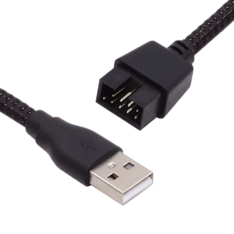 

1PCS 20cm PC Hardware Cables & Adapters USB A Male to 9 Pin Male Mainboard Extension Cable Convenient and Efficient Easy to Use