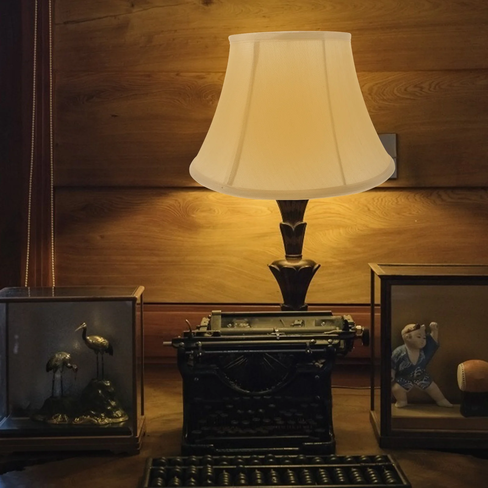 

1Pcs Barrel Lampshade Fabric Beige for Ceiling Floor Wall Table Lamp Warm Non Diffuser Decorative Cover Bedroom