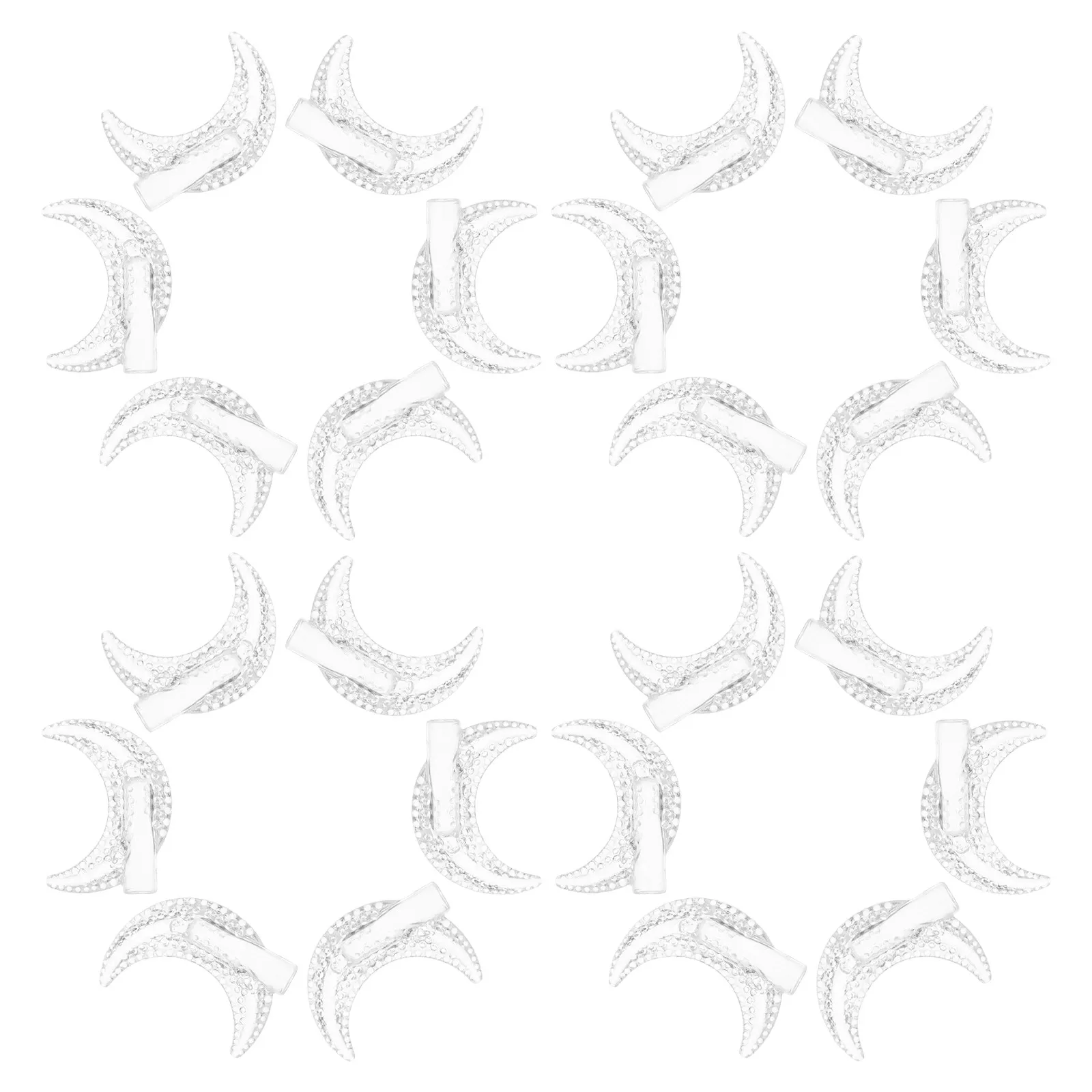 

100Pcs Moon Shaped Lamp Shades for String Lights Plastic Light Bulb Covers Outdoor Indoor Decor Wedding Party Ambiance Enhancer