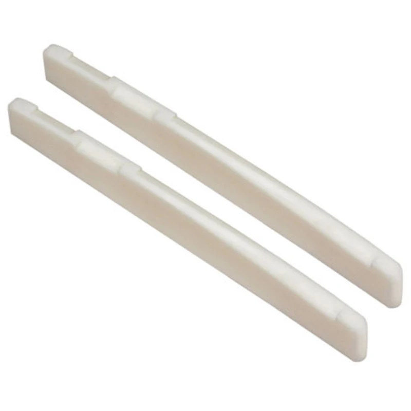 

Authentic Bone Bridge Saddle and Nut Set for Acoustic Guitar, Improve Sound Projection, Suitable for All Skill Levels