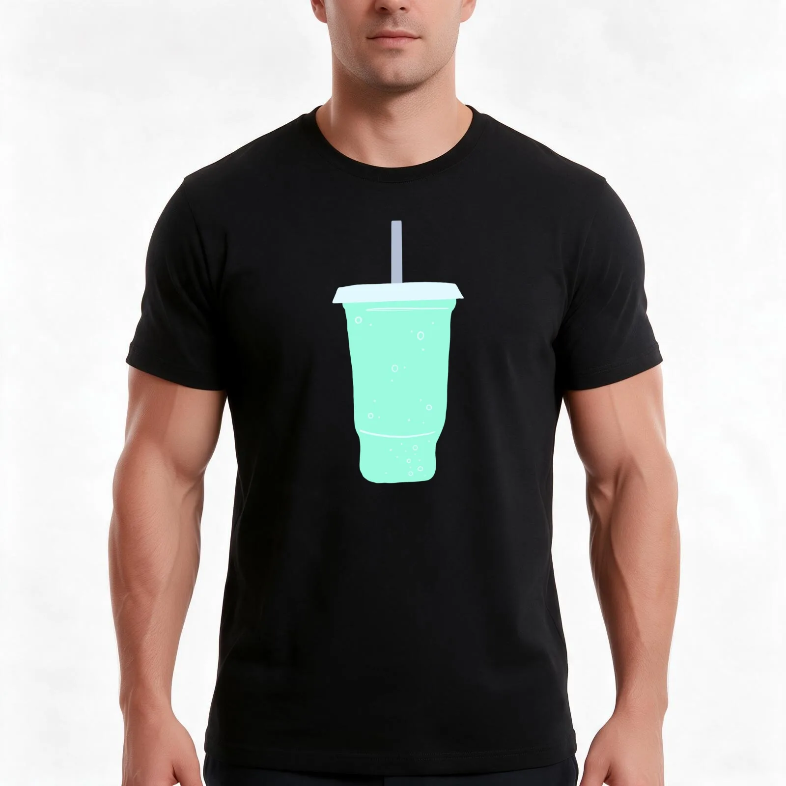 Baja Blast T-Shirt, Summer Casual Cotton Tee, Oversized Streetwear Tops, Vintage Graphic Print, Loose Fit Short Sleeve