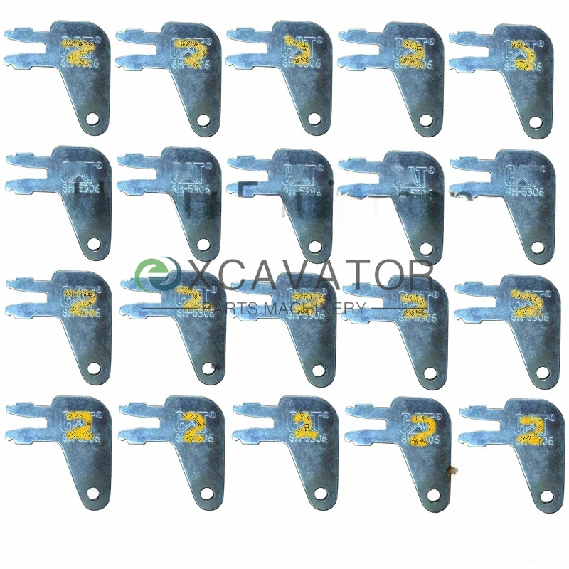 20 PCS 8398 Master Disconnect Ignition Key 8H5306 For Caterpillar 8H-5306 D8H-5306 Switch 7N0718