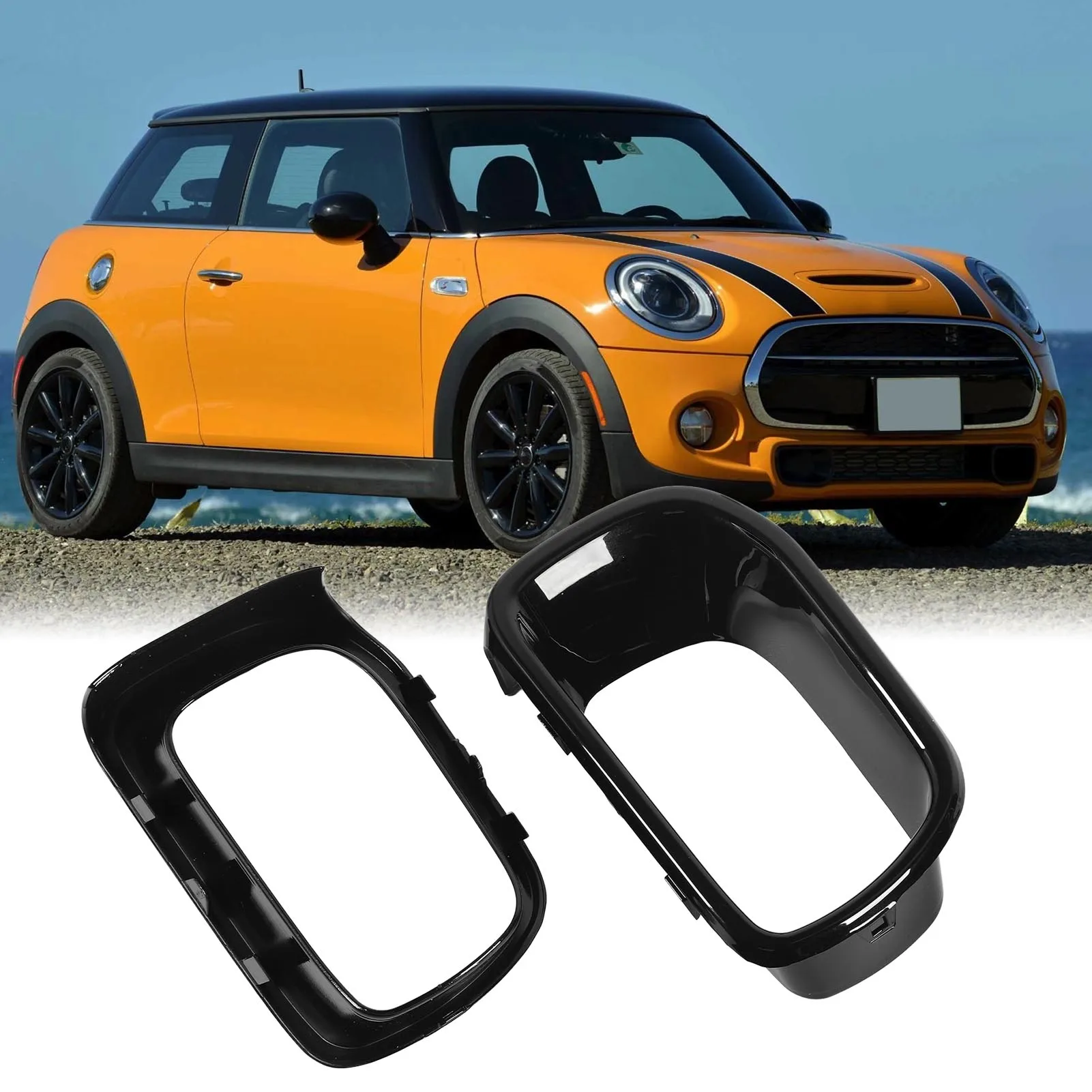 Guarnição do duto de ventilação de ar do para-choque dianteiro, aparência elegante 51117337810, quadro de ventilação do duto de ar do para-choque dianteiro para s f55 f56 f57 2014-2021