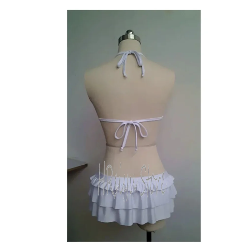 Maillot de bain personnalisé pour femme, costume imbibé, robe Lolita, Cosplay, ChiaKi Nanami, Bikini