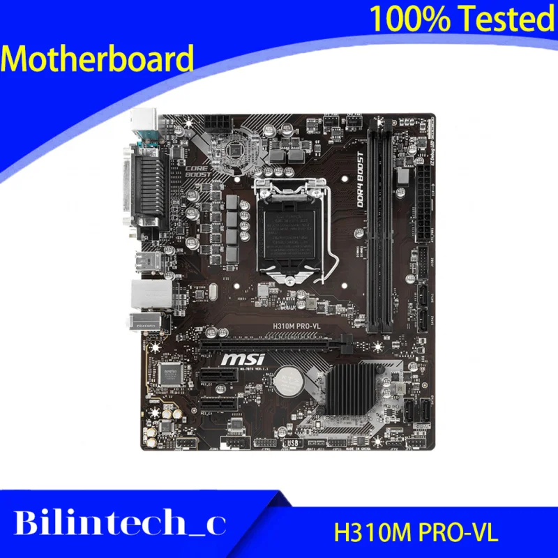 FOR MSI H310M PRO-VL Motherboard Support i3 8100 i5 8400 i7 8700 DDR4 32GB H310