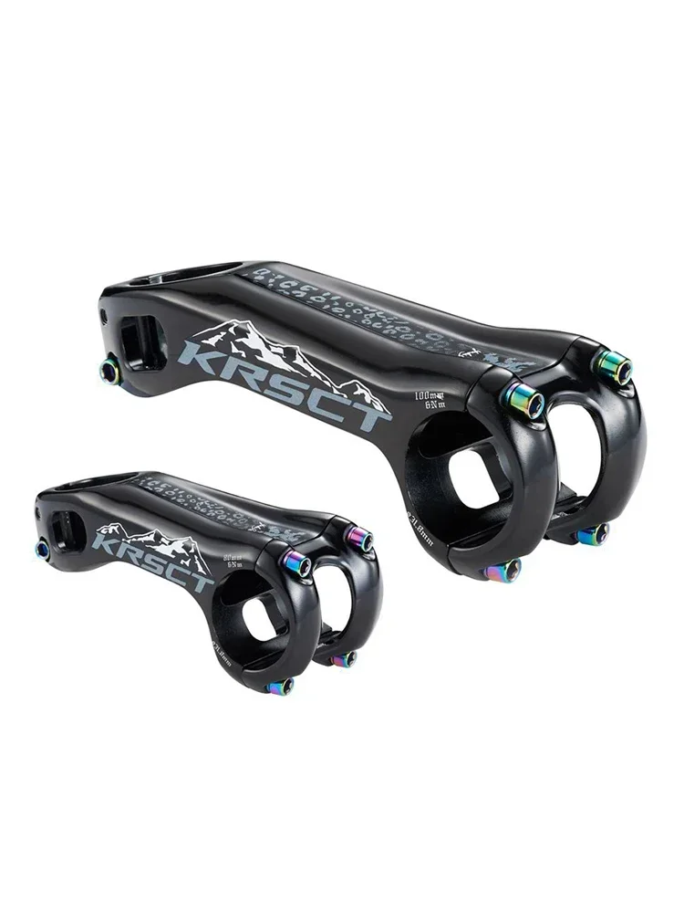 AliExpress NONE KRSCT MTB Stem 3D Forging High Strength Mountain Bike Stem -20 Degree 70/80/90/100mm Stem Length for AM/FR/DH 31.8mm Handlebar