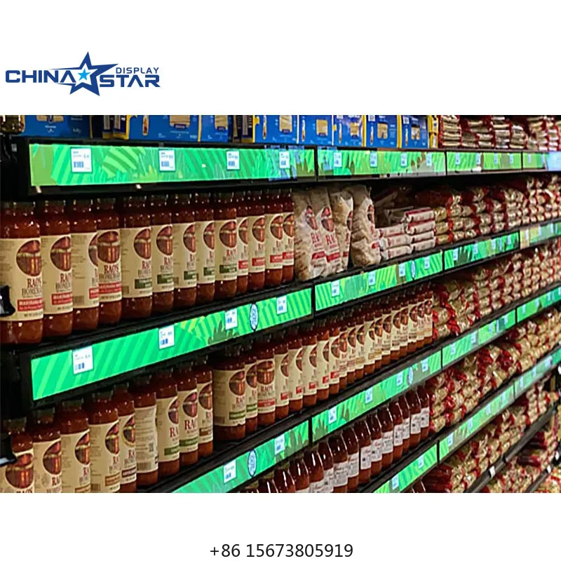 

HD Small Pixel Pitch P1.25 P1.87 Supermarket Advertising Shelve Screen Digital LED Shelf Edge Display Panel LED Strip Screen