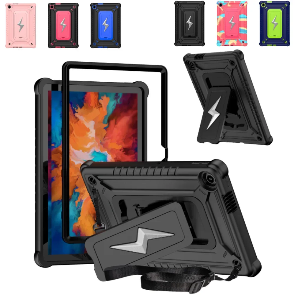 

Heavy Duty Case for Lenovo Tab 2025 TB-311FU 10.1inch K10 2nd TB311XU 10.1" Shockproof Kickstand Tablet Cover with Straps