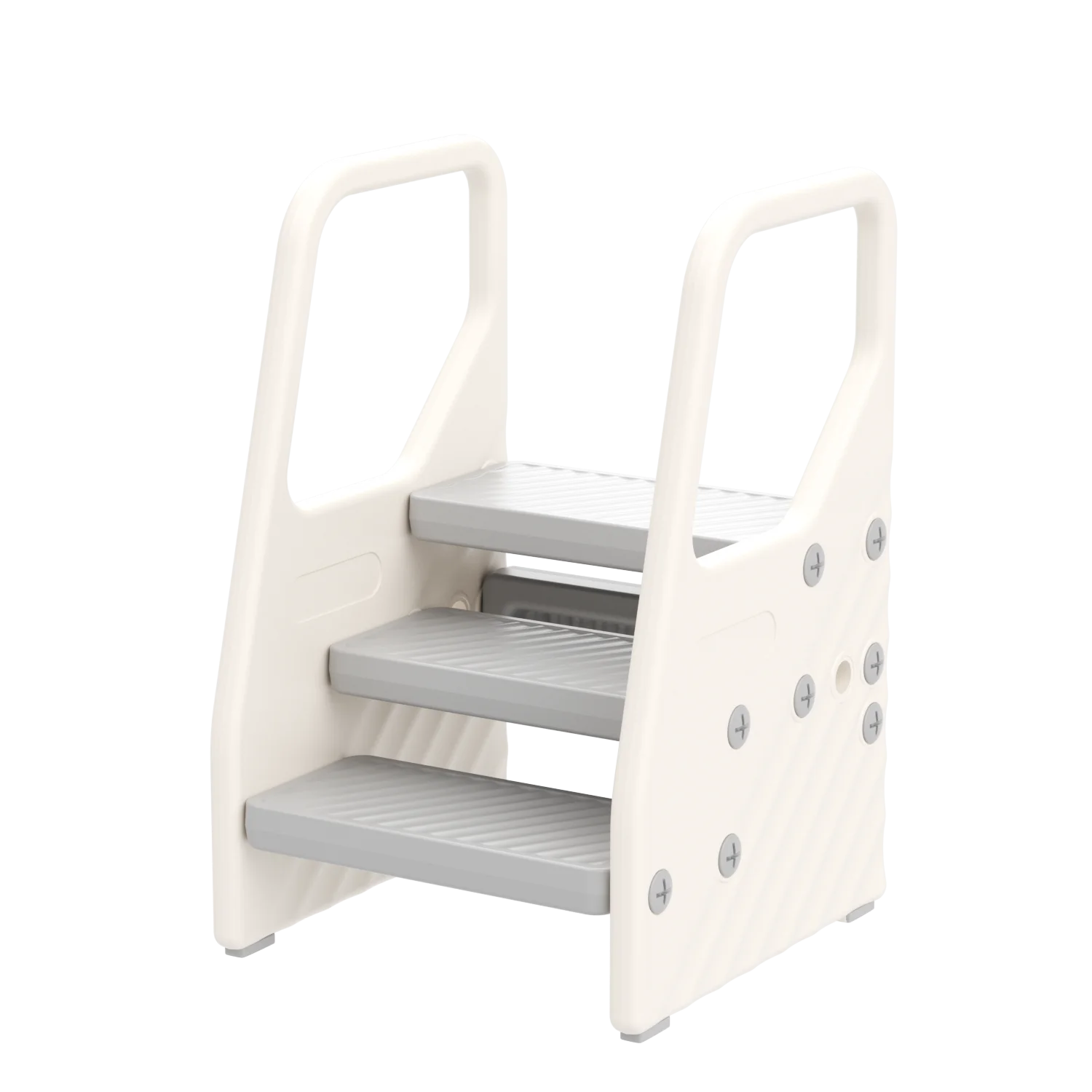 

Children's Plastic Toddler Step Stool with Safety Handles for School Living Room Kitchen Outdoor & Bathroom Use