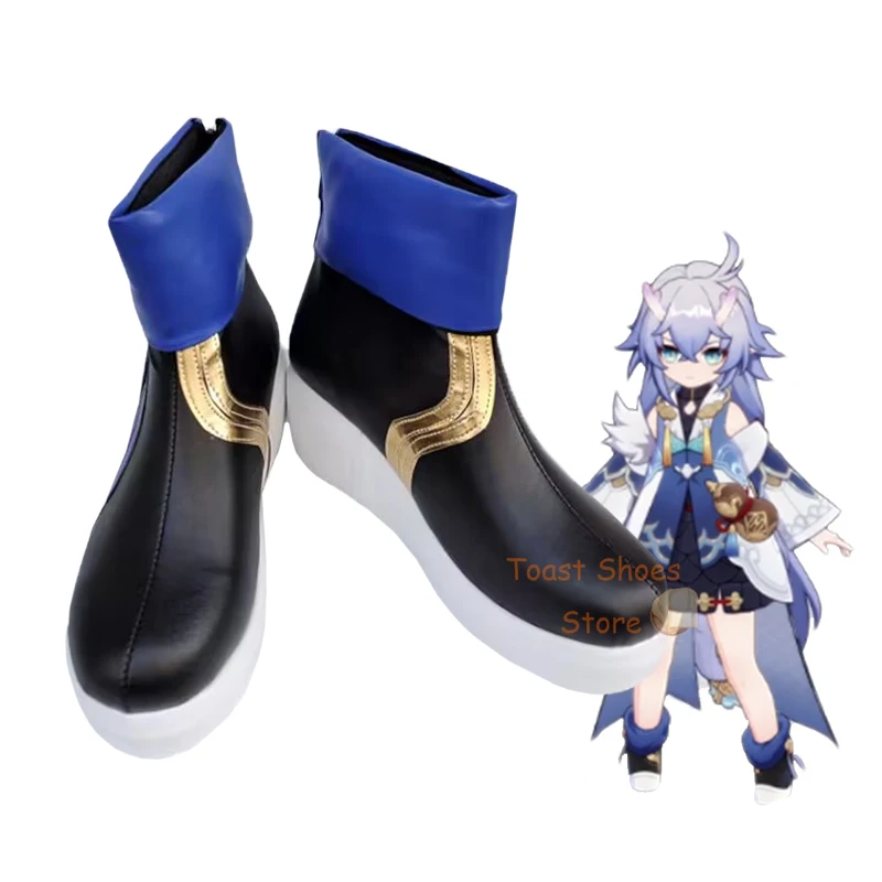 Honkai Star Rail Bailu Cosplay Chaussures, Comic Anime Game, Py Play for Con Party, Halloween Cosplay Costume Prop Shoes