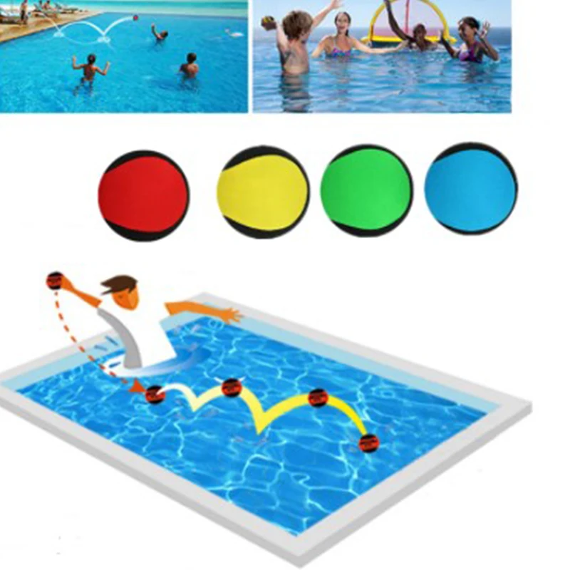 1Pc 5.5Cm Tpr Water Stuiterende Bal Surf Skimming Jumper Pool Sport Ball Pool Strandsportspeelgoed Fidget Stress Reliëfbal