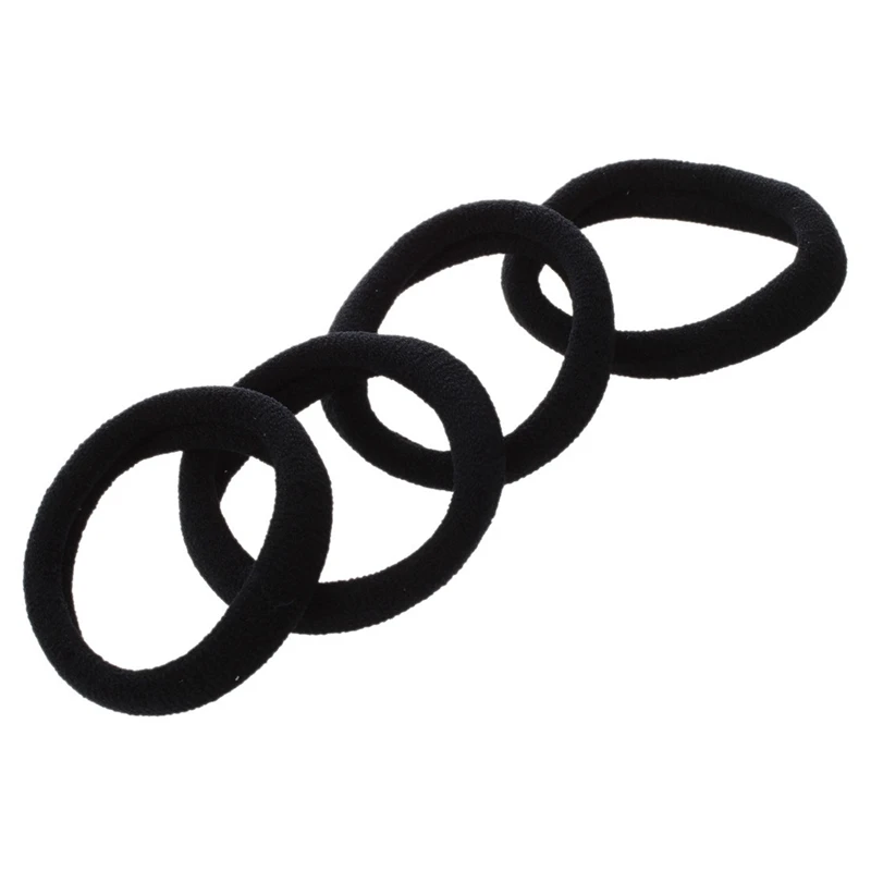 Promoção! 5 pçs preto elástico banda cabelo gravata rabo de cavalo suportes