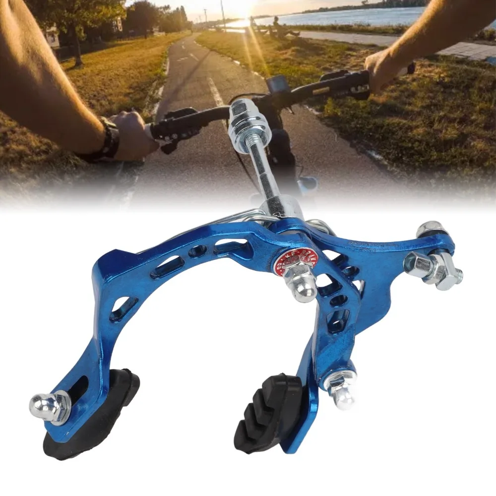 Étrier de frein de vélo en alliage d'aluminium, bleu, léger, frein avant de moto, double pivot, frein de vélo de montagne, accessoire de cyclisme