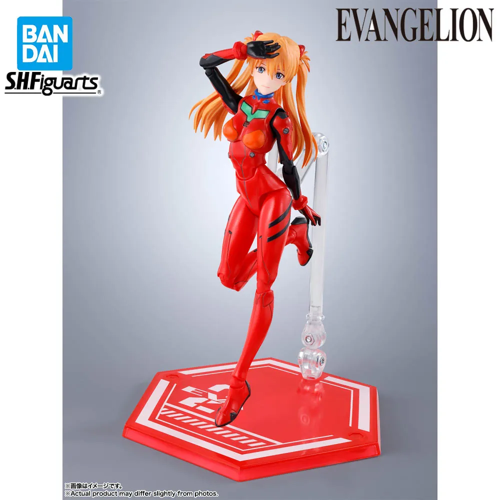 

In Stock Genuine BANDAI SHFiguarts Neon Genesis Evangelion Shikinami Asuka Langley Figure Anime Action Model Toy