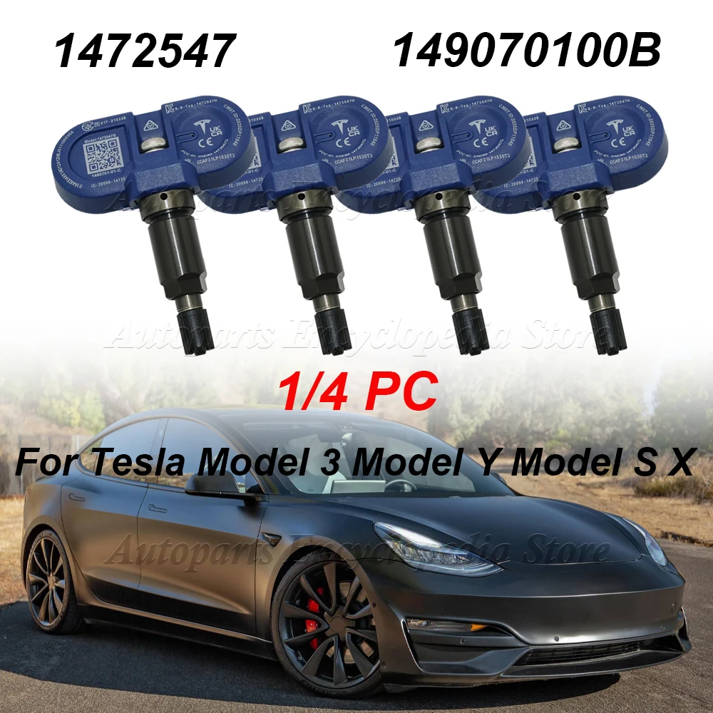 1/4PC 149070101B 149070100B For 2021-2022 Tesla Model 3 Model Y Model S X Bluetooth TPMS 1472547 1490701-01-B 1490701-00-B