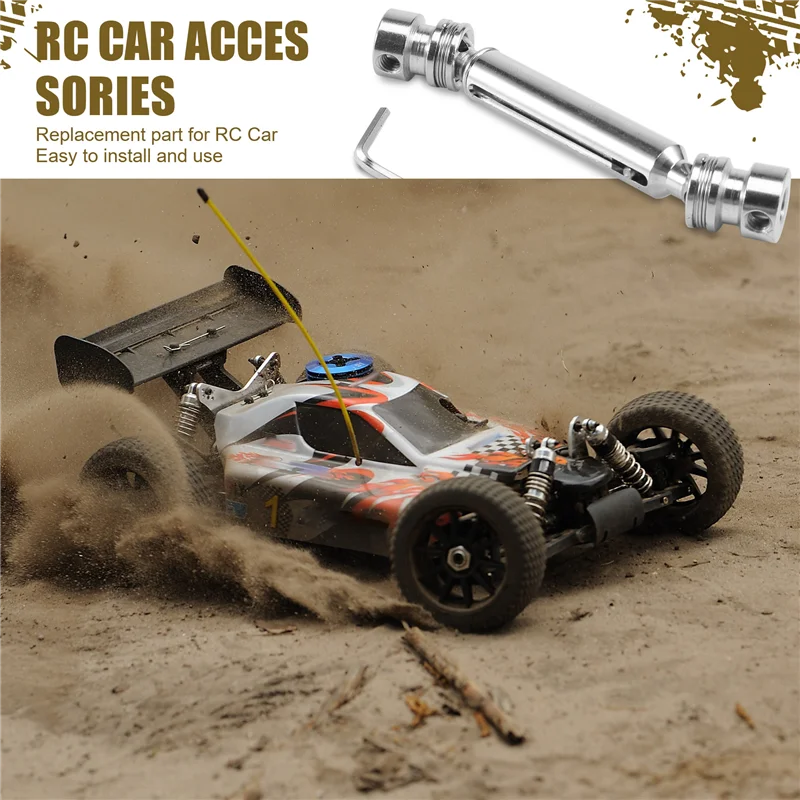 B05B-Metal Rear Middle Drive Shaft Universal Transmission Accessories Kit For Fy-01/02/03/04/05 Wltoys 12428 12423 12628 Rc Car