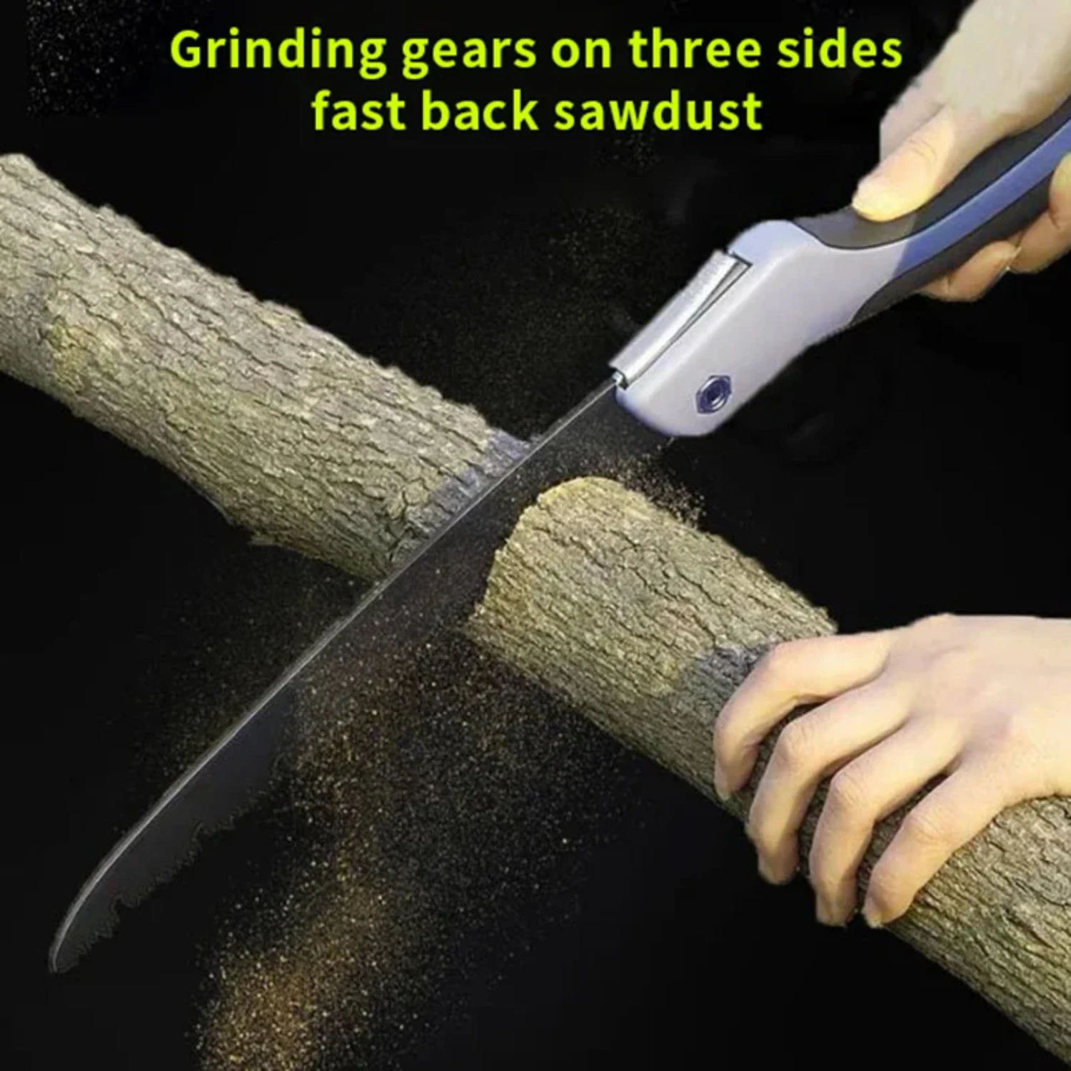 Efficient, lightweight, and durable portable folding outdoor hand saw - Versatile essential tool for woodworking, camping, garde