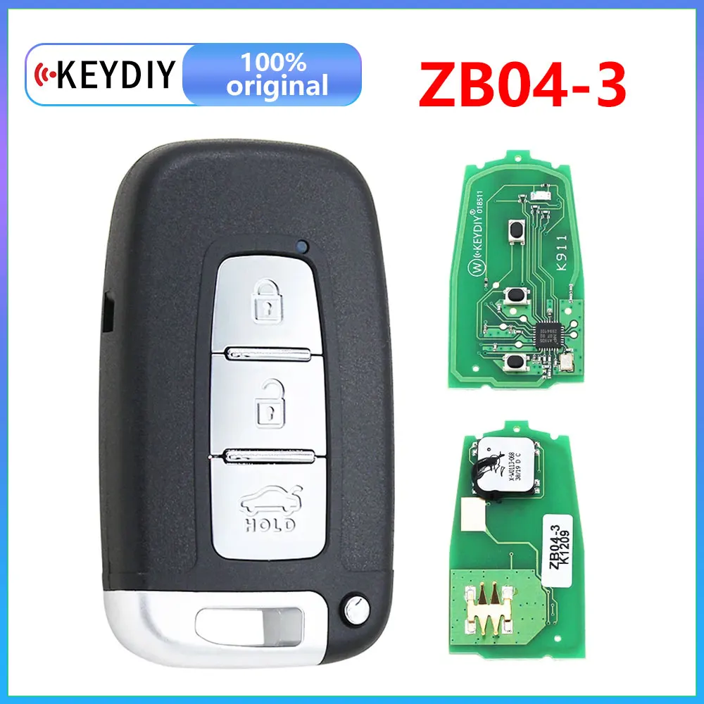 

XRNKEY 3B KEYDIY KD 1pcs Universal Smart Key ZB04 ZB04-3 for KIA Style KD-X2 KD-MAX Remote Replacement Fit More than 2000 Model