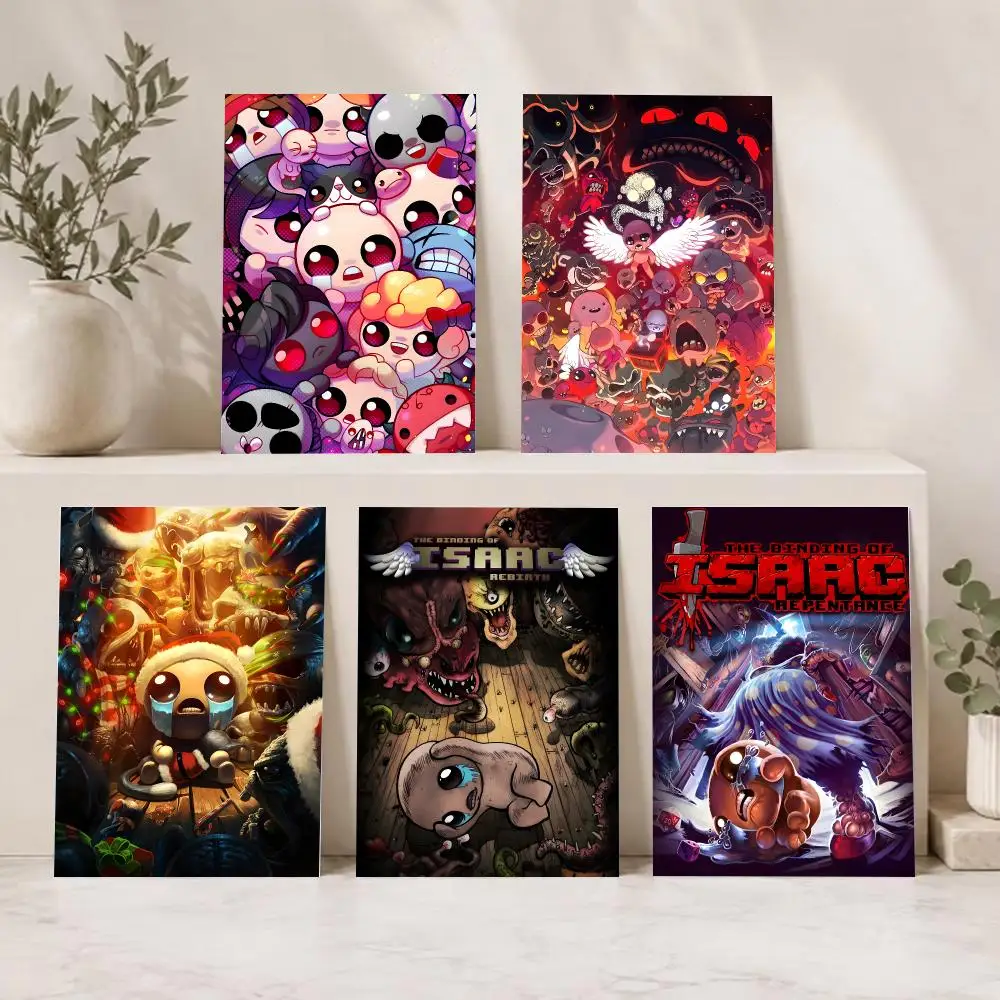 Dark Video Game T-The Binding of Isaac Poster Series HD Wall Living Room Home Decor Gift