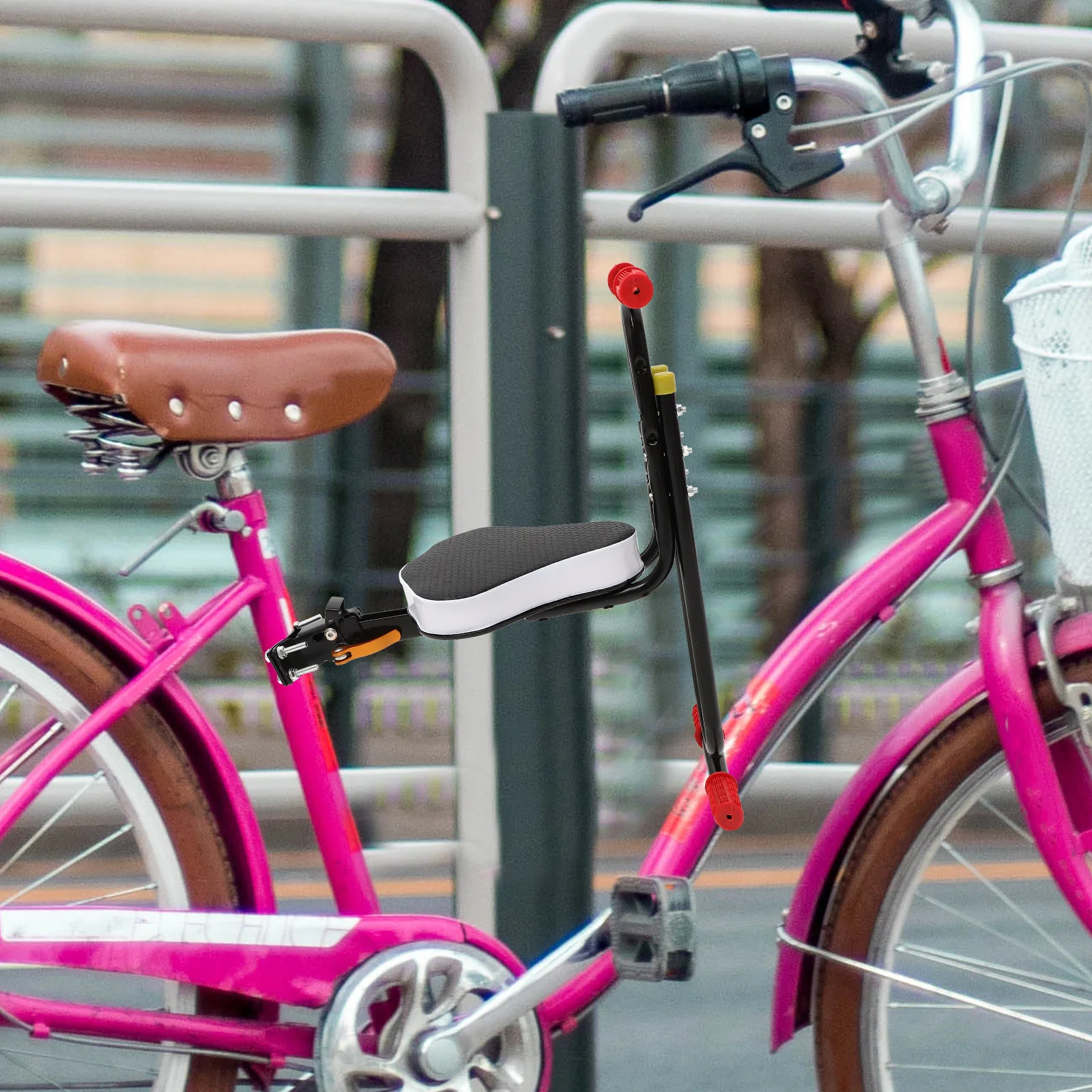 Kinderzitje voor elektrische fiets Kinderzadel met rugleuning Fietsen Carbon Steel Bike's Baby