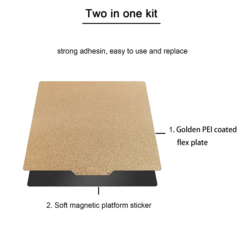 Magnetic Build Plate 355x355mm for Voron 2.4 Flexible Spring Steel Sheet Strong Adhesion Textured PEI Double Sided Can Use +Base