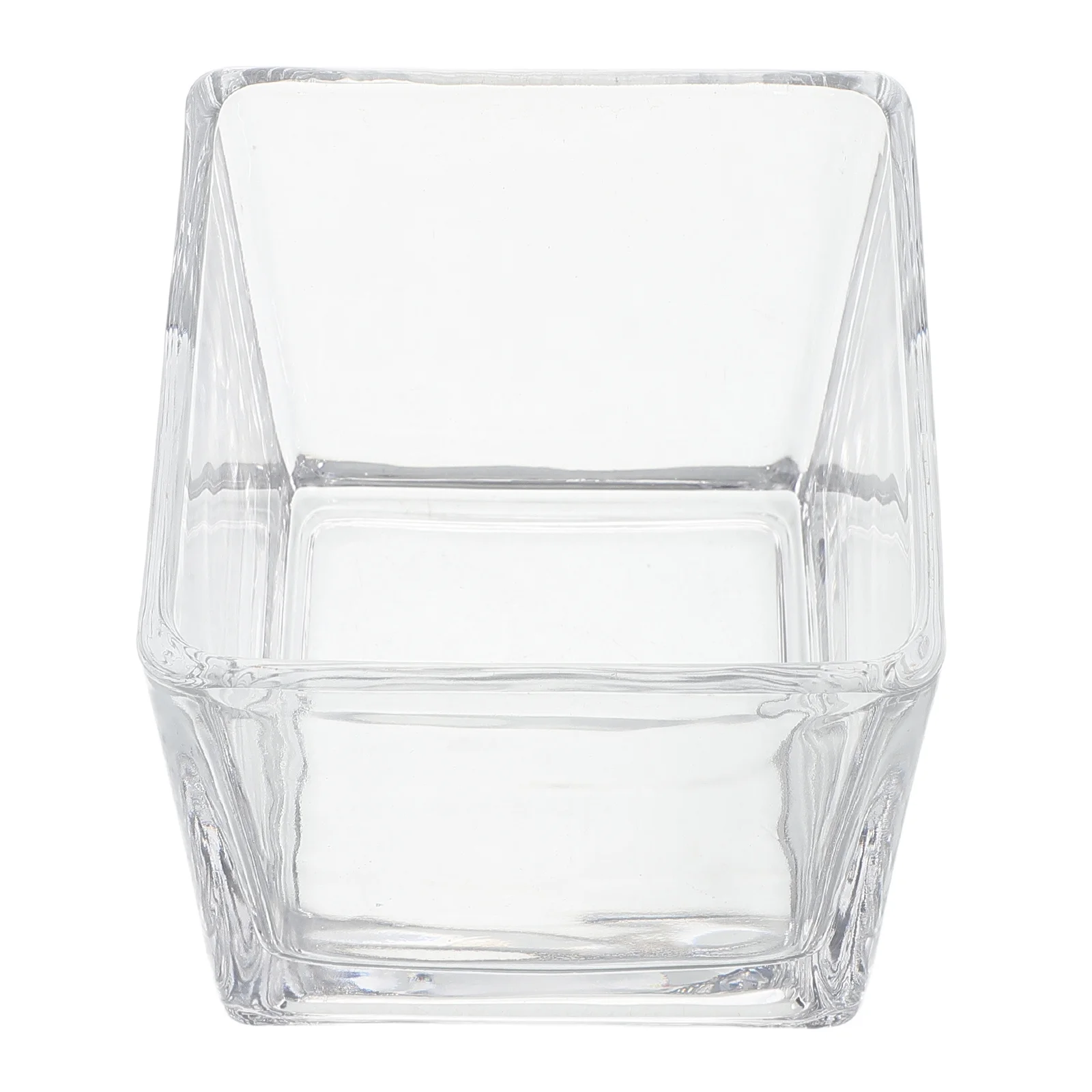 مزهرية زجاجية مربعة شفافة على شكل مكعب سميك مزهرية زهور للنباتات المائية قطعة مركزية لحفلات الزفاف ديكور منزلي حديث