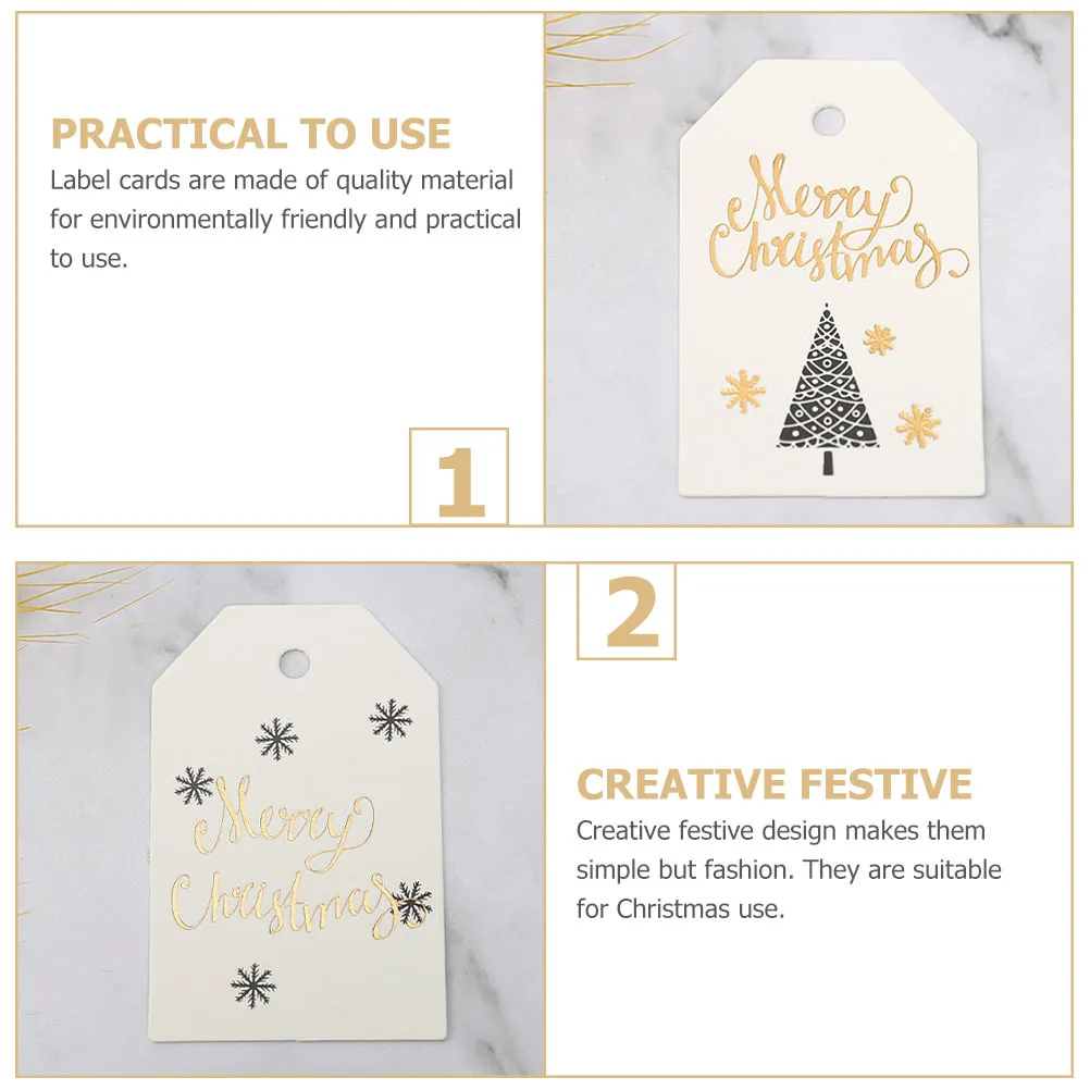 

200pcs Christmas Creative Xmas Gift Label Cards For Gift Box Candy Bags Decor Craft Seal Cards Xmas Label Chic
