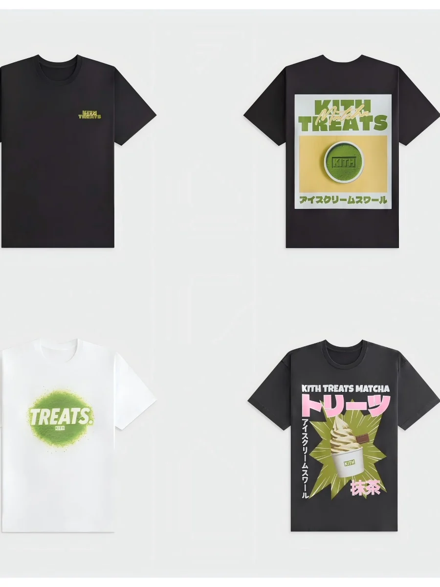 Pure Cotton Short Sleeve T-Shirt DBD Kith Treats 26 Collection Breathable Comfortable Youthful Style Digital Print round Neck