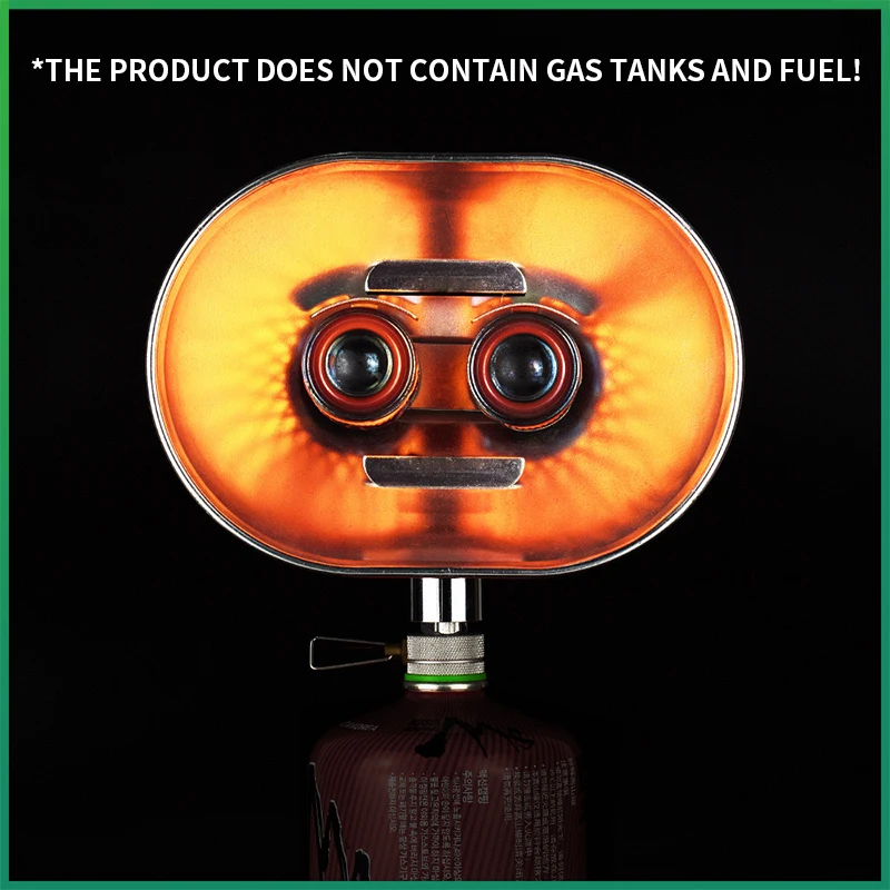 BRS-H22 مزدوج رئيس في الهواء الطلق فرن المعالجة الحرارية في الهواء الطلق التخييم التدفئة قطعة أثرية المحمولة الغاز الشمس الصغيرة 1050 واط قوة الاحتراق