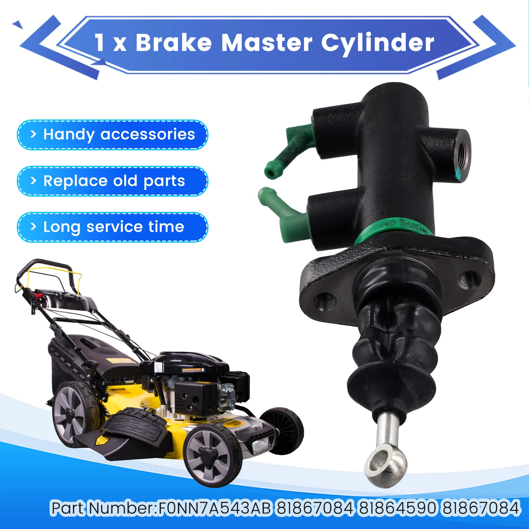 

F0NN7A543AB Brake Master Cylinder For Ford 5640 6640 New Holland TSA 81867084 81864590 81867084